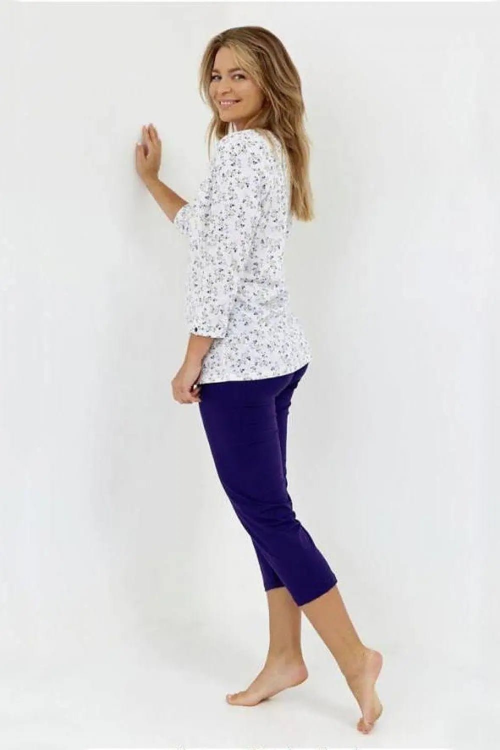 Cana womens v neckline with buttons pajama - Honesty Sales