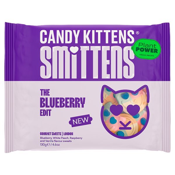 Candy Kittens Smittens Blueberry Edit Gourmet Sweets 130g (20 x 130g) - Honesty Sales