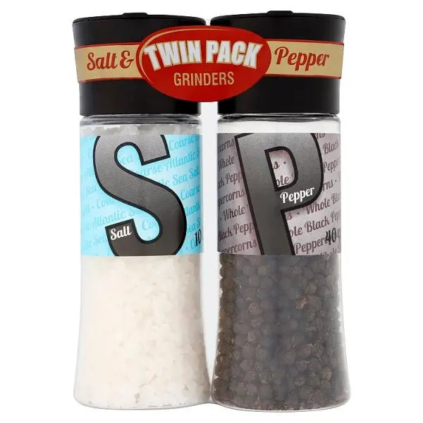 Cape Foods Salt & Pepper Grinders Twin Pack (Case of 6) - Honesty Sales