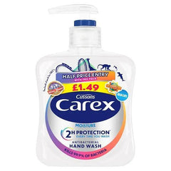 Carex Moisture Antibacterial Hand Wash 250ml (Case of 6) - Honesty Sales