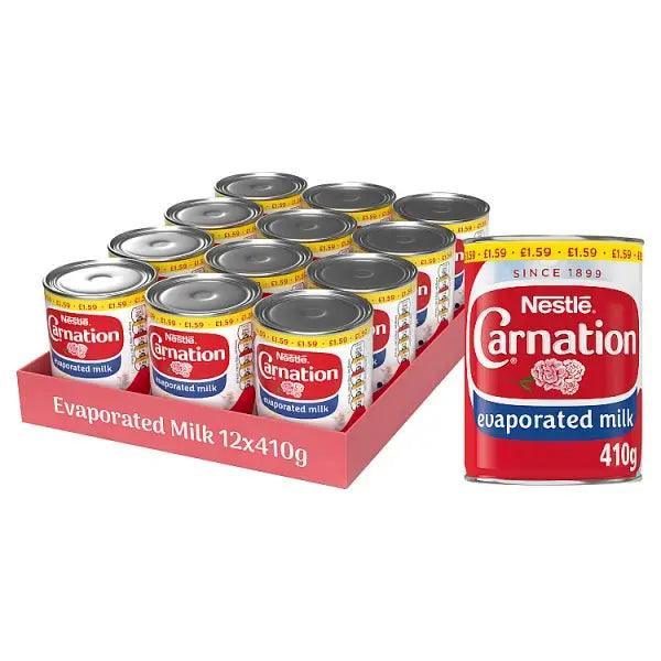 Carnation Evaporated Milk 410g (Case of 12) - Honesty Sales