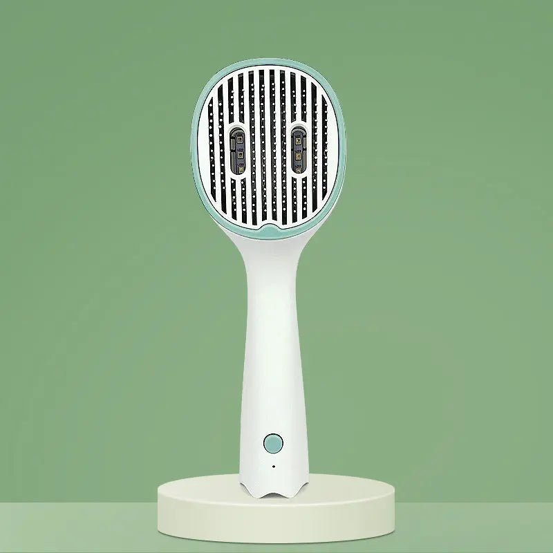 Cat Comb Dog Hair Remover Brush UVC Sterilization Pet Grooming Slicker Needle Comb Removes Tangled Self Cleaning Pet Supplies - Honesty Sales