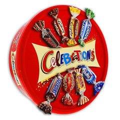 Celebrations Milk Chocolate Box Of Mini Chocolate & Biscuit Bars Sharing Tub 650g - Honesty Sales