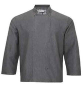 Chef Jacket Long Sleeve Denim Grey and Black - Honesty Sales
