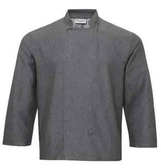 Chef Jacket Long Sleeve Denim Grey and Black - Honesty Sales