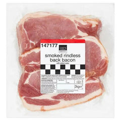 Chef's Essentials Smoked Rindless Back Bacon 2kg - Honesty Sales