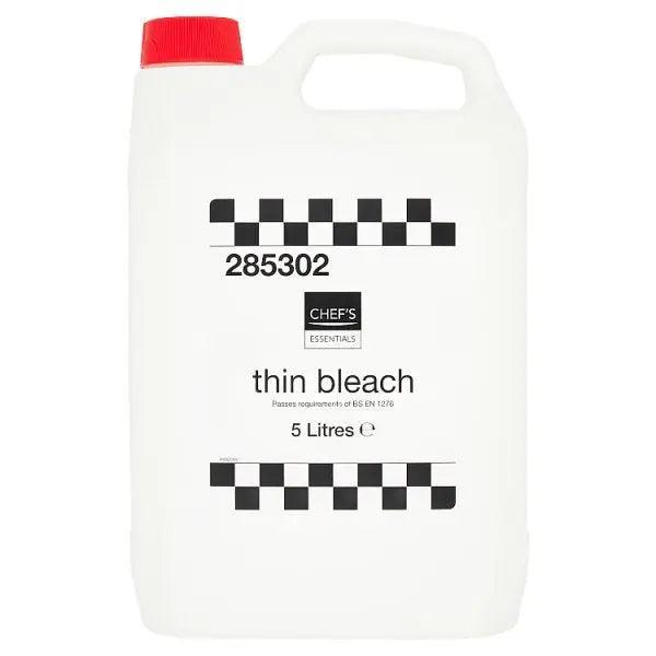 Chef's Essentials Thin Bleach 5 Litres - Honesty Sales