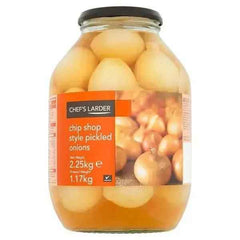 Chef's Larder Chip Shop Style Pickled Onions 2.25kg (Drained Weight 1.17kg) - Honesty Sales