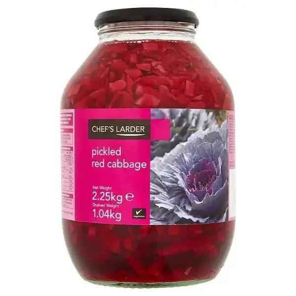 Chef's Larder Pickled Red Cabbage 2.25kg (Drained Weight 1.04kg) - Honesty Sales