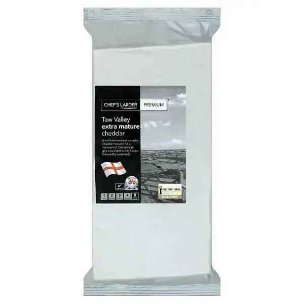 Chef's Larder Premium Taw Valley Extra Mature Cheddar 1kg - Honesty Sales