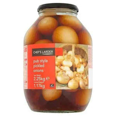 Chef's Larder Pub Style Pickled Onions 2.25kg (Drained Weight 1.17kg) - Honesty Sales