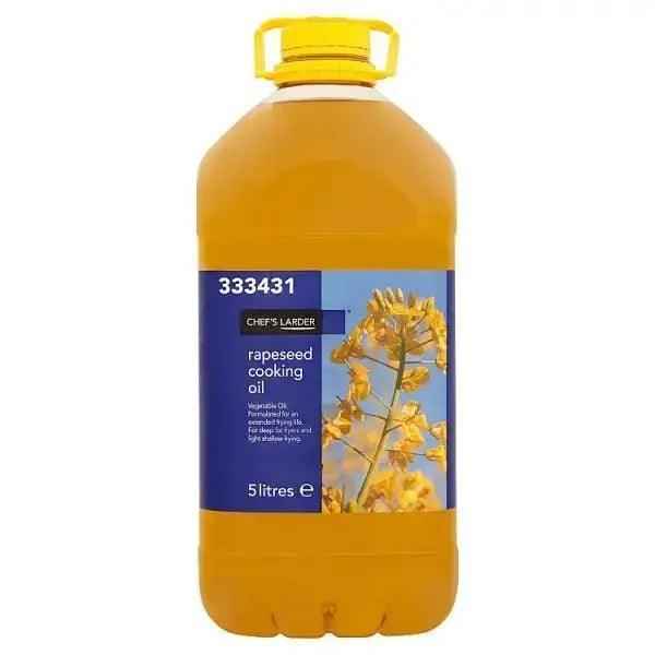 Chef's Larder Rapeseed Cooking Oil 5 Litres - Honesty Sales