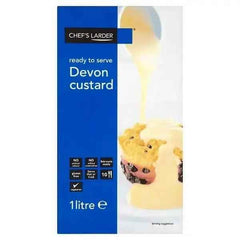 Chef's Larder Ready to Serve Devon Custard 1 Litre - Honesty Sales