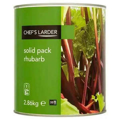 Chef's Larder Solid Pack Rhubarb 2.86kg - Honesty Sales
