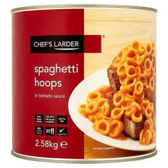 Chef's Larder Spaghetti Hoops in Tomato Sauce 2.58kg - Honesty Sales