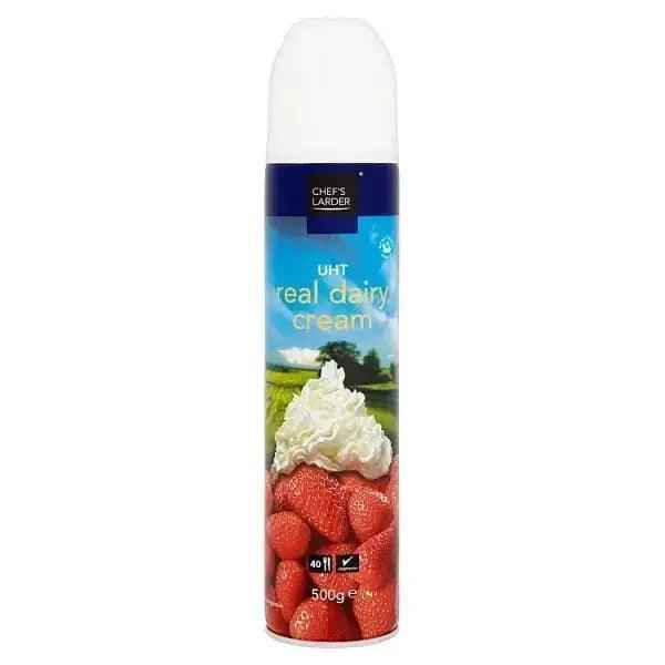 Chef's Larder UHT Real Dairy Cream 500g (486ml) - Honesty Sales