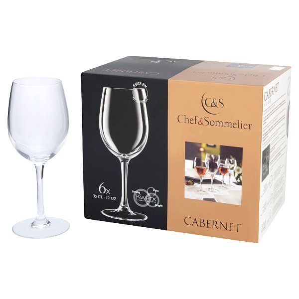 Chef & Sommelier Cabernet Wine Glass 35cl (1 x 6pk) - Honesty Sales