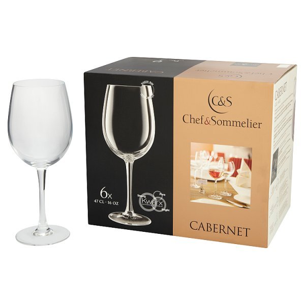 Chef & Sommelier Cabernet Wine Glass 47cl (1 x 6pk) - Honesty Sales