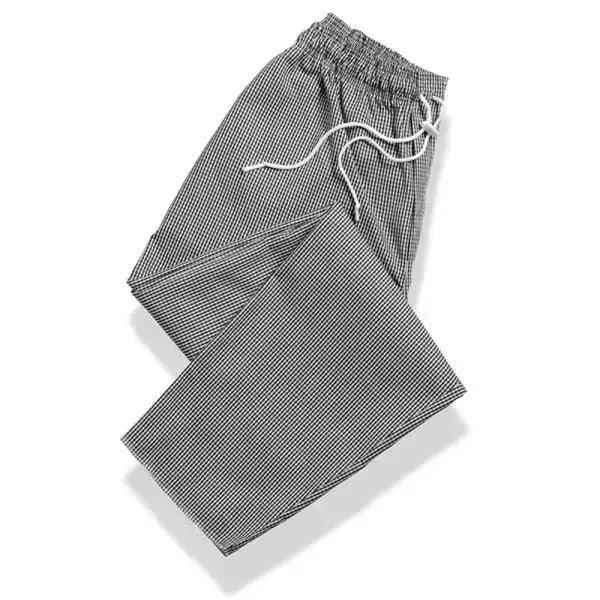 Chef Trousers Gingham Blue-White and Black-White - Honesty Sales