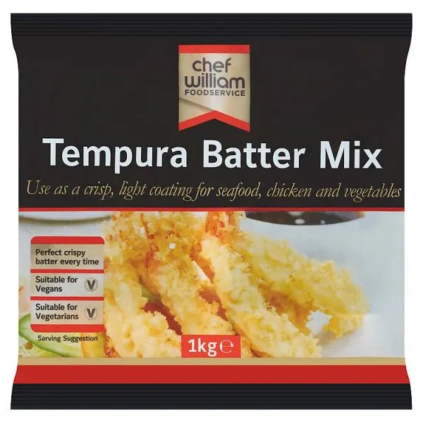 Chef William Foodservice Tempura Batter Mix 1kg - Honesty Sales