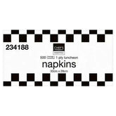 Chefs Essentials 1 Ply Luncheon 500 Napkins - Honesty Sales