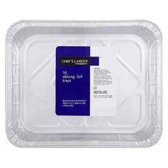 Chefs Larder 10 Oblong Foil Trays 324mm - Honesty Sales