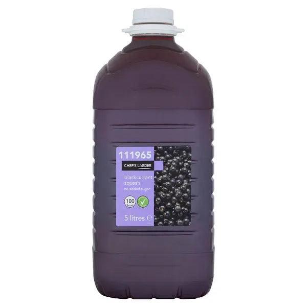 Chef's Larder Blackcurrant Squash No Added Sugar 5 Litres - Honesty Sales
