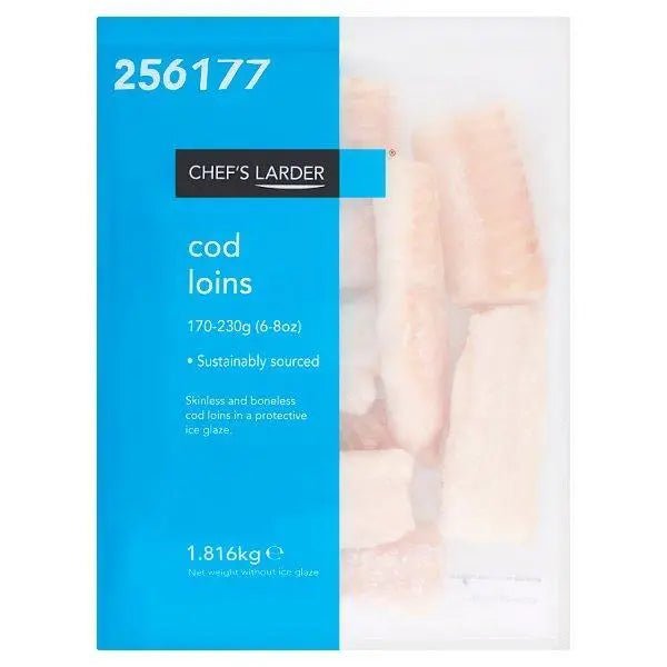 Chefs Larder Cod Loins 1.816kg - Honesty Sales