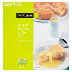 Chefs Larder Deep Fill Bramley Apple Pie 2.3kg - Honesty Sales