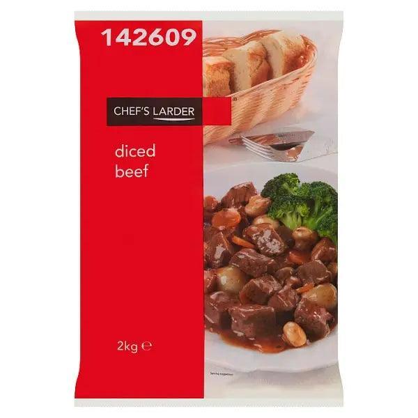 Chef's Larder Diced Beef 2kg - Honesty Sales