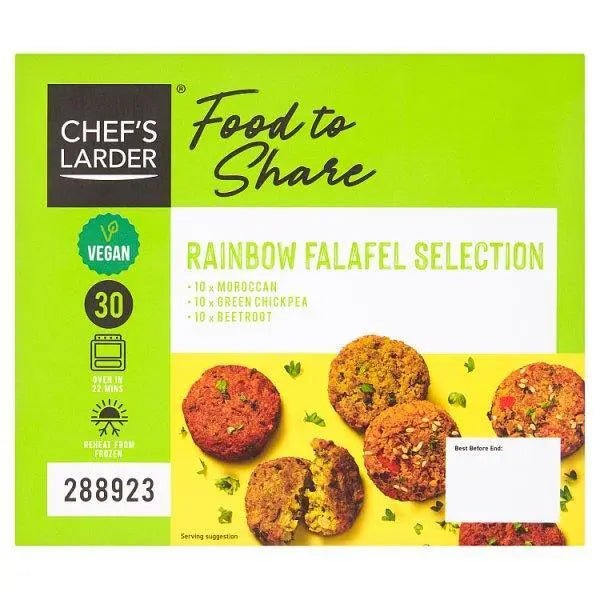 Chefs Larder Food to Share Rainbow Falafel Selection 600g - Honesty Sales