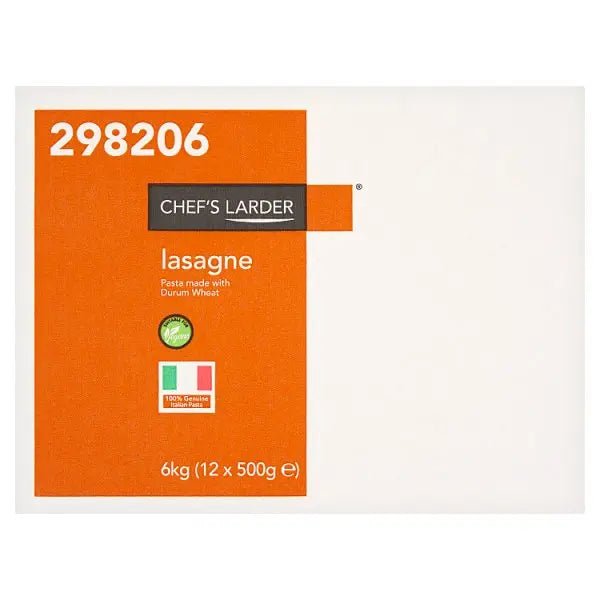 Chef's Larder Lasagne 12 x 500g (6kg) - Honesty Sales