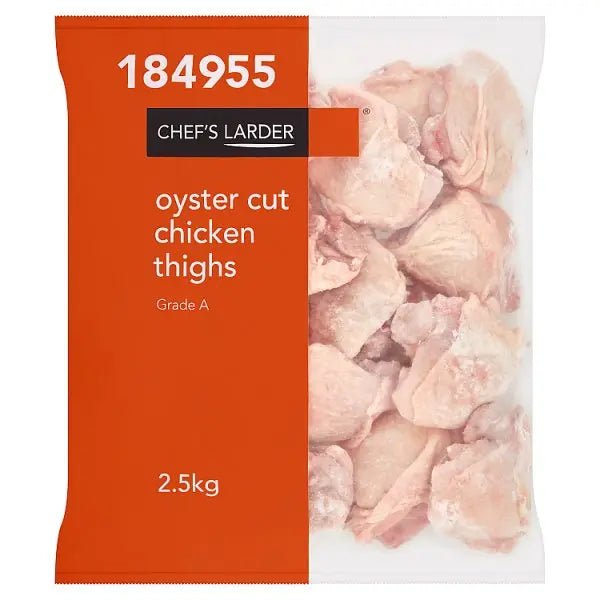 Chef's Larder Oyster Cut Chicken Thighs 2.5kg - Honesty Sales