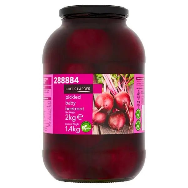 Chef's Larder Pickled Baby Beetroot 2kg - Honesty Sales
