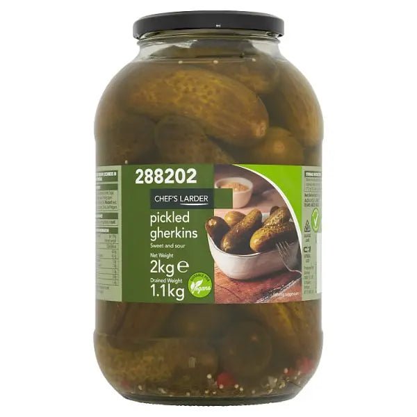 Chef's Larder Pickled Gherkins 2kg - Honesty Sales