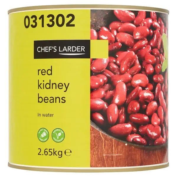 Chef's Larder Red Kidney Beans in Water 2.65kg - Honesty Sales