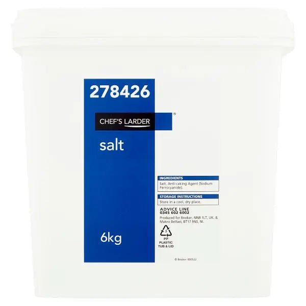 Chef's Larder Salt 6kg - Honesty Sales