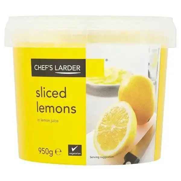 Chef's Larder Sliced Lemons in Lemon Juice 950g (Drained Weight 510g) - Honesty Sales