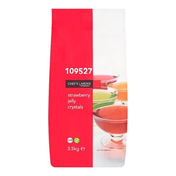 Chef's Larder Strawberry Jelly Crystals 3.5kg - Honesty Sales