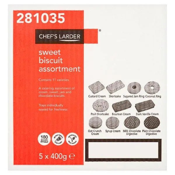 Chef's Larder Sweet Biscuit Assortment 5 x 400g - Honesty Sales