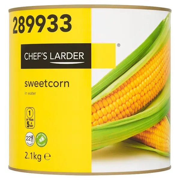 Chef's Larder Sweetcorn in Water 2.1kg - Honesty Sales