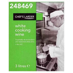 Chefs Larder White Cooking Wine 3 Litres - Honesty Sales