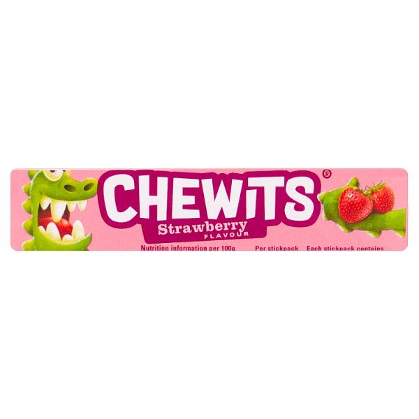 Chewits Strawberry Flavour 30g (40 x 30g) - Honesty Sales