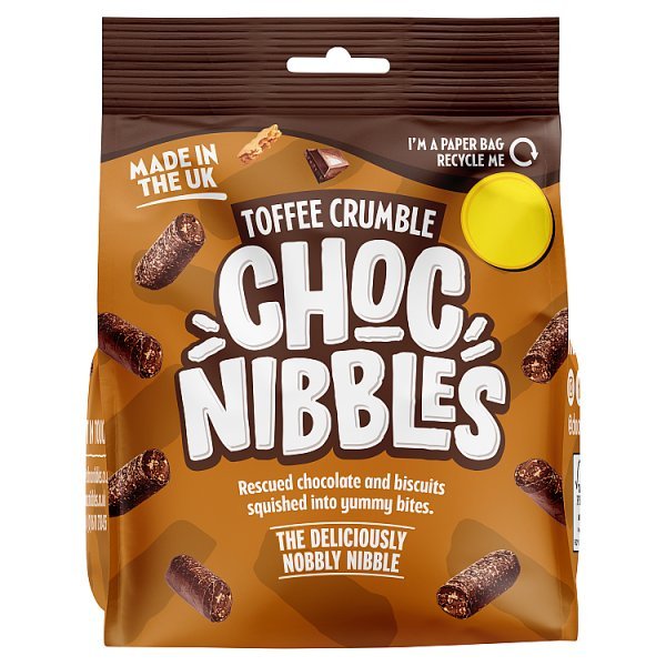 Choc Nibbles Toffee Crumble (12 x 135g) - Honesty Sales
