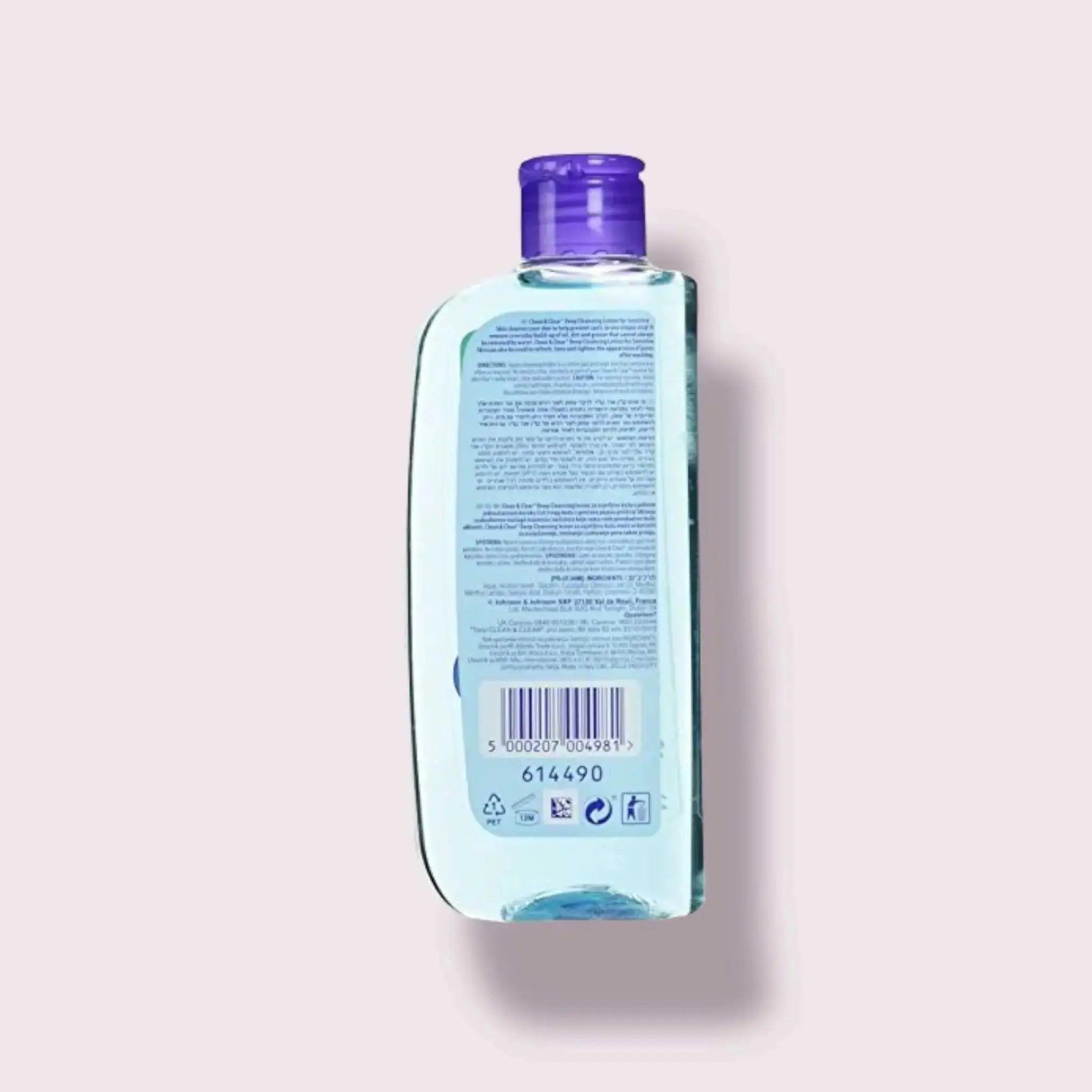 Clean & Clear Deep Cleansing Lotion Sensitive Skin 200ml - Honesty Sales