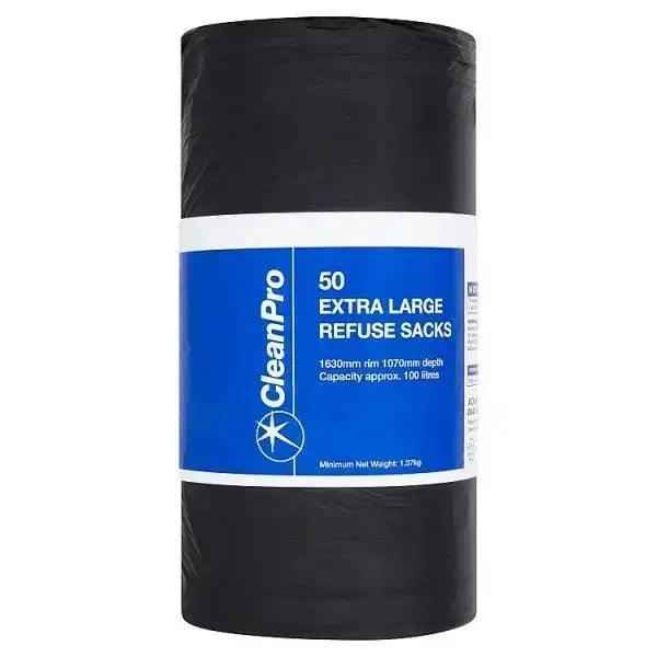 Clean Pro 50 Extra Large Refuse Sacks - Honesty Sales