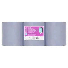 Clean Pro Heavy Duty Standard Blue 2 Ply 6 Centrefeed Rolls - Honesty Sales