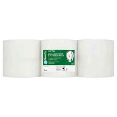 Clean Pro Mini Jumbo White 2 Ply 12 Toilet Rolls - Honesty Sales