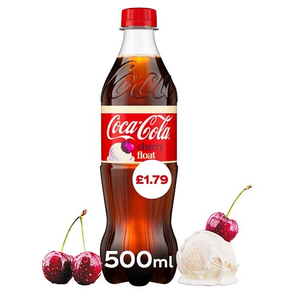 Coca-Cola Cherry Float 12 x 500ml Bottles (12 x 500ml) - Honesty Sales