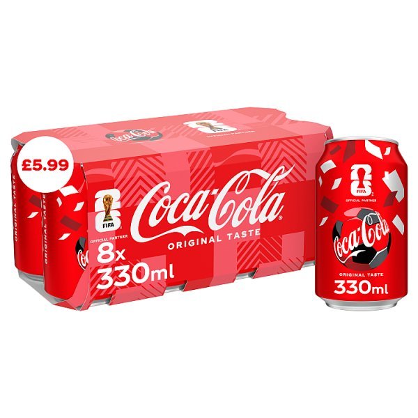 Coca-Cola Original Taste 8 x 330ml (3 x 8x330ml) - Honesty Sales